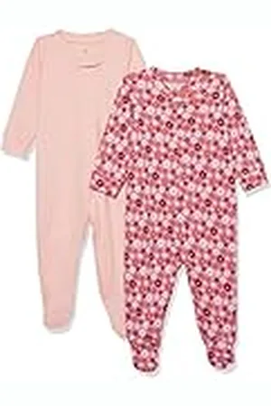 Amazon Pelele de algodón orgánico con pies para dormir y jugar (anteriormente Amazon Aware) Unisex Bebés, Pack de 2, , Prematuro