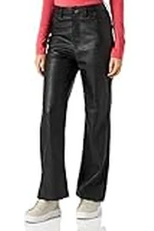 JJXX Jxkenya HW Straight Faux Leat Pants Noos Pantalones de Piel sintética, , M para Mujer