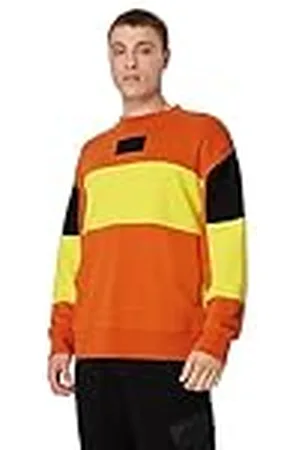 Armani Exchange Sudadera de algodón French Terry Colorblock, , L para Hombre
