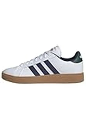 adidas Grand Court Base 2.0 Shoes, Zapatos Hombre, FTWR White/Dark Blue/Collegiate Green, 46 2/3 EU