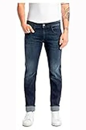 Replay Vaqueros de hombre Anbass slim fit con power stretch, azul , 28W / 34L