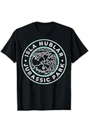 Jurassic Park Insignia retro de Isla Nublar de Parque Jurásico Camiseta