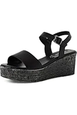 QS by s.Oliver Damen 5-28313-44, Sandalias con cuña Mujer, Color , 36 EU