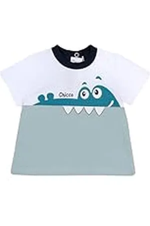 chicco Camiseta Bebé, Camiseta de Manga Corta, Cómoda y a la Moda, en Suave Algodón, Lavable en Lavadora, Ropa Bebé 0-24 Meses, Diseñado en Italia