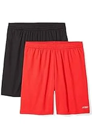 Amazon Pantalón Corto Holgado, técnico y de Estilo Deportivo (Disponible en Tallas Grandes y Largos Especiales) Hombre, Pack de 2, , L