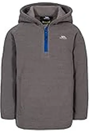 Trespass Thunda X Half Zip Fleece Hooded Jacket para Chicos, 11-12 - Chest 30" (Chest 76.5cm)