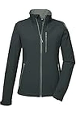 Killtec Mujeres Chaqueta softshell/chaqueta outdoor con cuello alto KOS 264 WMN SFTSHLL JCKT, green, 48, 41317-000
