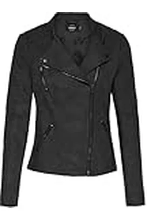 ONLY Leather Look Biker Jacket ONLAVA Leather Look Biker Jacket Black 38 38