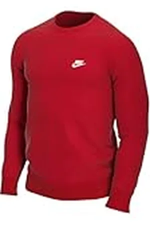 Nike M NSW Club CRW BB Sudadera, Hombre, Rojo (University Red/ (White), M-T