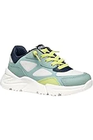 Geox J Loftus Boy E, Zapatillas, White/Sage, 32 EU
