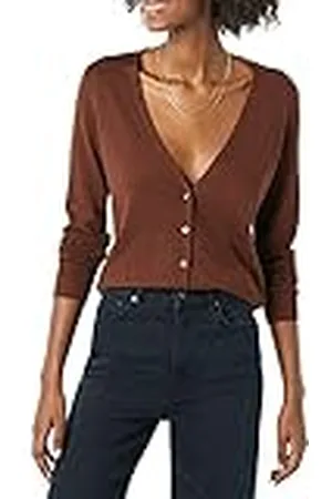 Amazon Jersey Ligero con Cuello de Pico (Disponible en Tallas Grandes) Mujer, , L