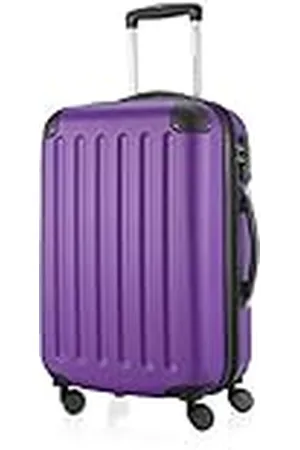 Hauptstadtkoffer SPREE - Equipaje de mano, Maleta rígida, Trolley expandible, 4 ruedas dobles, TSA, 55 cm, 42 litros, Púrpura