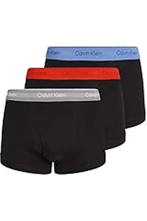 Calvin Klein Calzoncillos bóxer Hombre Pack de 3 Trunks con logotipo en la cintura, Multicolor (B- Glacier, Gr Heather, Molten Wbs), S
