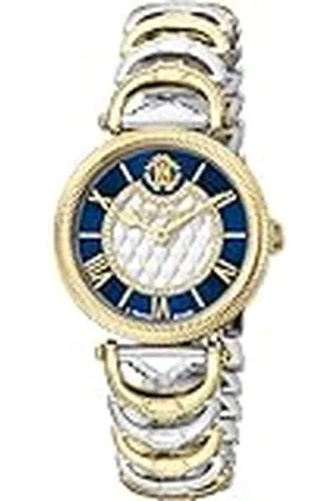 Roberto Cavalli Reloj Analógico para Mujeres de Cuarzo con Correa en Acero Inoxidable RV1L138M0061