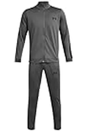 Under Armour UA Knit Track Suit Conjunto de deporte para hombre, chándal cómodo y suave, color gris brezo/negro