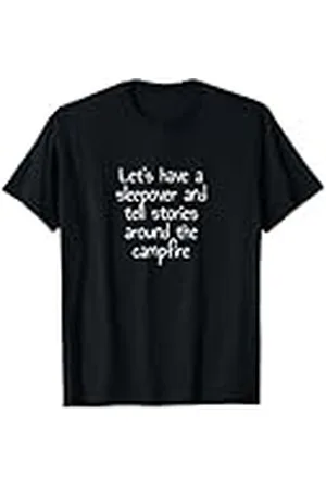 Statement Blend Vamos a tener una fiesta de pijamas y contar historias alrededor de la fogata Camiseta