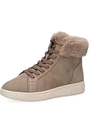 Caprice 9-26104-41, Botines planos con cordones con forro cálido para Mujer, Marrón (Mud Nubuc), 37 EU