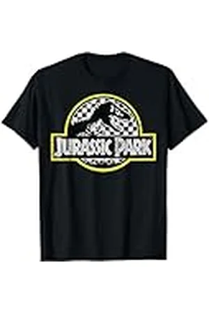Jurassic Park Logotipo clásico de Checkered Camiseta