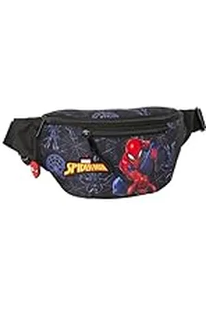 Safta Spiderman Attack - Riñonera con Bolsillo Exterior, Ideal para Jóvenes y Niños de Diferentes Edades, Cómoda y Versátil, Calidad y Resistencia, 23x9x12 cm