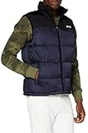 Schott NYC UTAHV, Chaleco de plumas con hombros Hombre, , XL
