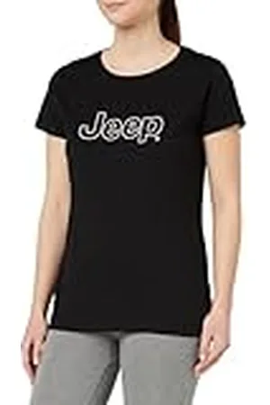 Jeep O102926-B000 J Camiseta Mujer Outline Estampado Grande J23W Mujer S