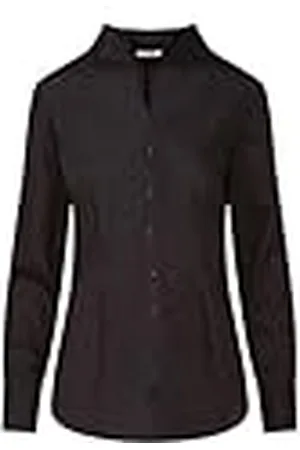 Seidensticker Blusa de Manga Larga con Cuello de cáliz, Corte Ajustado, no Necesita Planchado, , 38 para Mujer