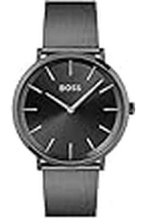 HUGO BOSS Reloj Analógico de Cuarzo para Hombre Colección SKYLINER con Correa de Malla de Acero Inoxidable - 1513826