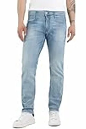 Replay Vaqueros de hombre Anbass slim fit con power stretch, azul , 33W / 34L