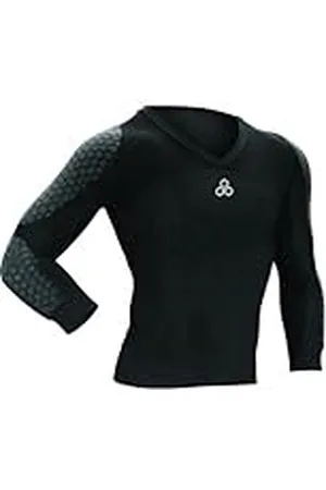 Mc David McDavid - Camiseta Interior térmica de fútbol Sala Infantil, tamaño L, Color Negro