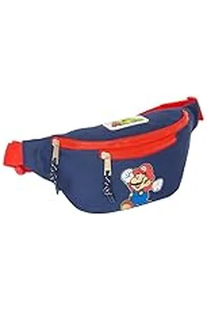 Safta Super Mario World - Riñonera con Bolsillo Exterior, Ideal para Jóvenes y Niños de Diferentes Edades, Cómoda y Versátil, Calidad y Resistencia, 23x9x12 cm, Color