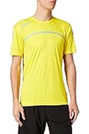 Kempa Emotion 2.0 Poly Shirt Camiseta de Juego, Hombre, Lima Amarillo/Dove Azul, 164