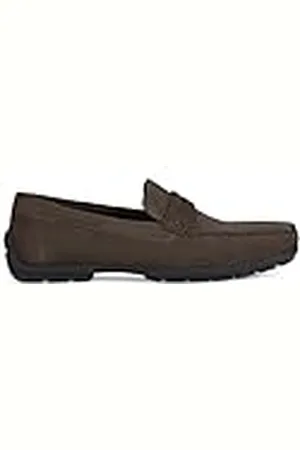 Geox U Moner W 2Fit D, Mocasines para Hombre, Marrón (Dk Brown) , 43 EU