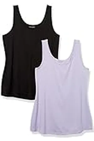 Amazon Camiseta de tirantes de talla grande Mujer, Pack de 2, , 6XL Grande
