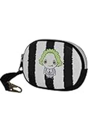 KARACTERMANIA Bitelchús/Beetlejuice Stripes-Monedero Pill, Blanco, 12 x 8,5 cm