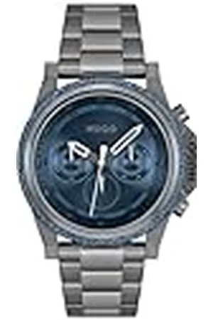 HUGO BOSS Reloj Analógico de Cuarzo Multifunción para Hombre Colección #Brave con Correa de Acero Inoxidable Gris - 1530350
