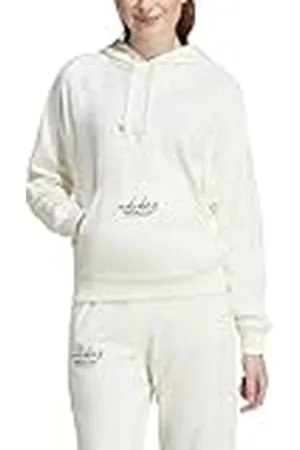 adidas Mujer Signature Graphic Embroidery French Terry Loose Hoodie, , S