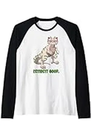 Grumpy Cat Dinosaurio - ¿Extinto? Camiseta Manga Raglan