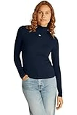 Tommy Hilfiger Camiseta de Manga Larga Mujer Essential con Cuello Vuelto, , XXS