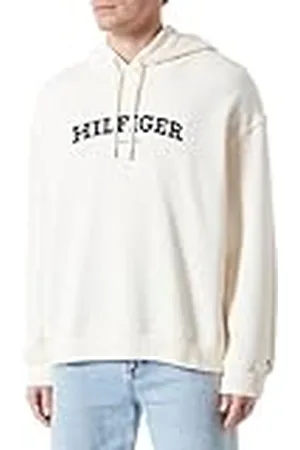 Tommy Hilfiger Mujer Sudadera con Capucha, Blanco (Calico), 52
