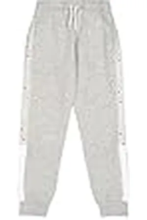 Champion Legacy Retro Sport B (306858) - Pantalón de chándal de forro polar compacto, ultraligero y suave, gris, 7-8 años (S) Niño FW24