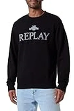 Replay M6963 Sudadera, 098 Negro, XS para Hombre