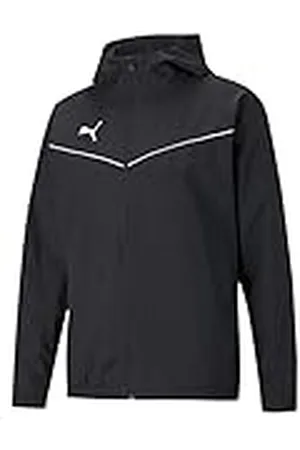 PUMA Teamrise All Weather Jkt Jr Chaqueta, Unisex niños, Black- White, 164
