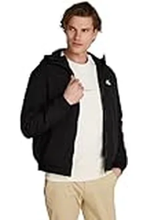 Calvin Klein Cazadora Hombre Padded Hooded Cazadora de entretiempo, Negro (Ck Black), XL