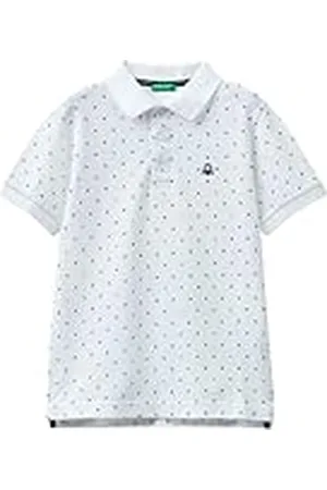 Benetton Maglia Polo M/M 38yvc301c Camisa, , 150 cm para Niños