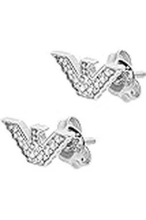 Emporio Armani Pendientes para mujer de Acero Inoxidable o Semipreciosos con Cierre Push Back