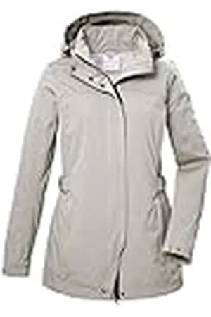 G.I.G.A. DX by killtec Mujer Chaqueta softshell/outdoor con capucha con cremallera GS 75 WMN SFTSHLL JCKT, stein, 42, 42695-000