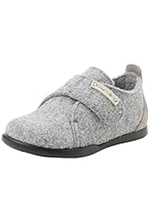 Däumling Fredi, Pantuflas Unisex niños, Monotweed Elefante, 24 EU Estrecho