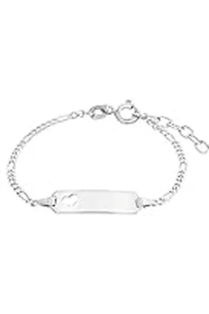 Amor Pulsera Ident de de ley 925 para niñas, 12+2 cm, plateada, en caja de regalo
