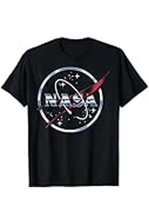 Nasa Logotipo clásico de la Chrome Space Camiseta