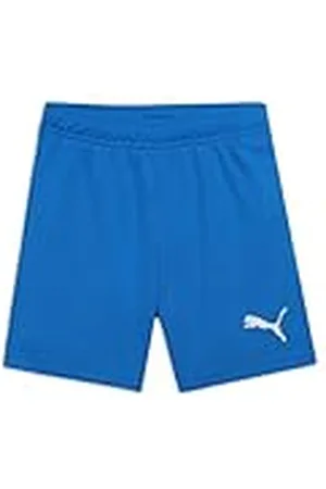 PUMA TeamRISE Short Jr, Pantalón Corto Unisex Bebé, Multicolor (Electric Blue Lemonade/White), 140